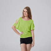 Round Neck Bat Sleeve Tops